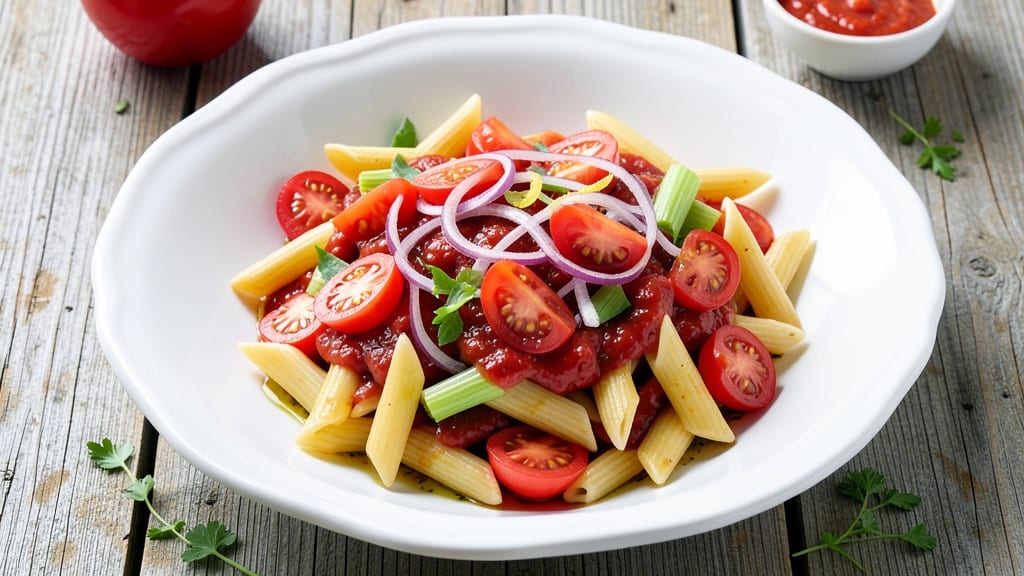 Cold Tomato Pasta Salad Recipe: No-Cook Refreshment With Bright Celery Crunch