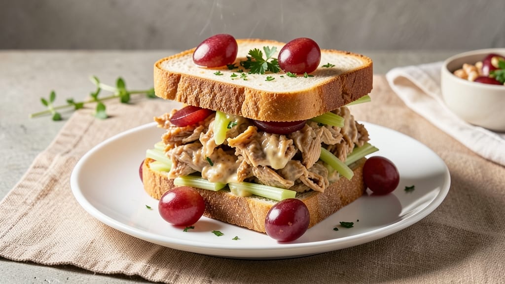 Chicken Salad Sandwich Recipe With Grapes and Celery: Sweet-Tart Bite That Stays Crunchy for Hours