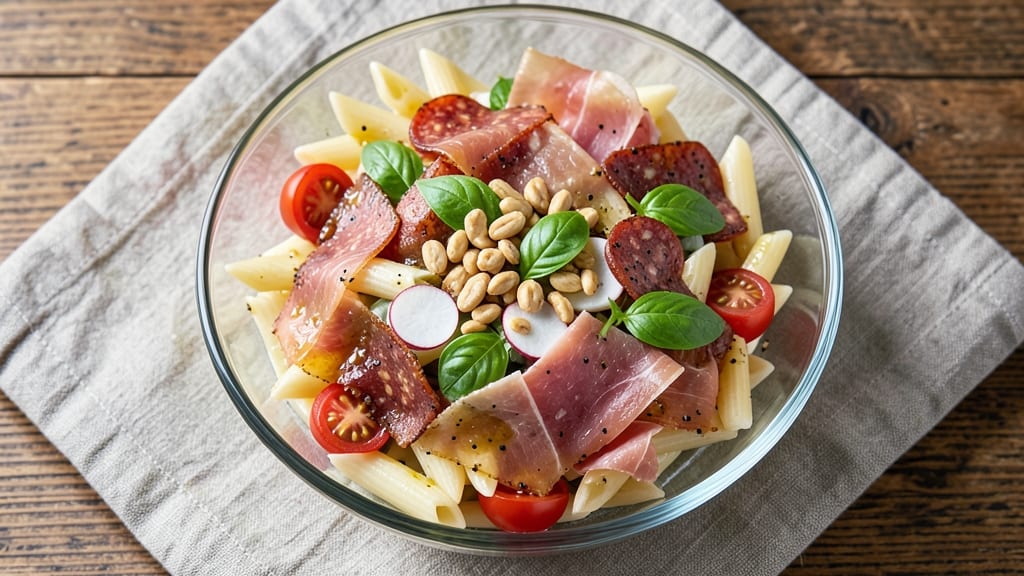 Charcuterie Pasta Salad Recipe: Cured Meats, Cheese, and Crunchy Add-Ins