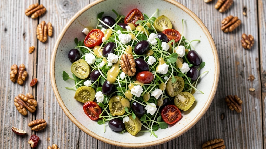 Alfalfa Salad Recipe: Crunchy Herb Cheese Twist Without Mayo