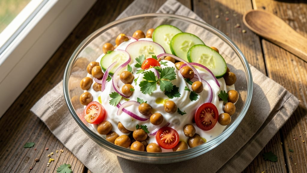 Chickpea Salad Recipe with Greek Yogurt: Herb-Packed Crunch Without Mayo
