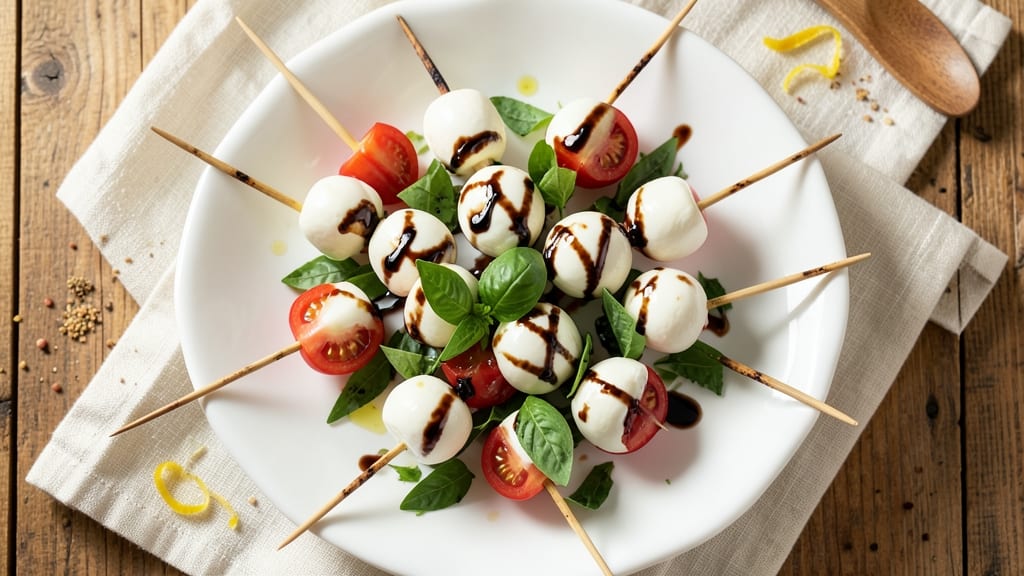 Caprese Salad On A Stick Recipe: Bite-Sized Italian Freshness With Zero Mess