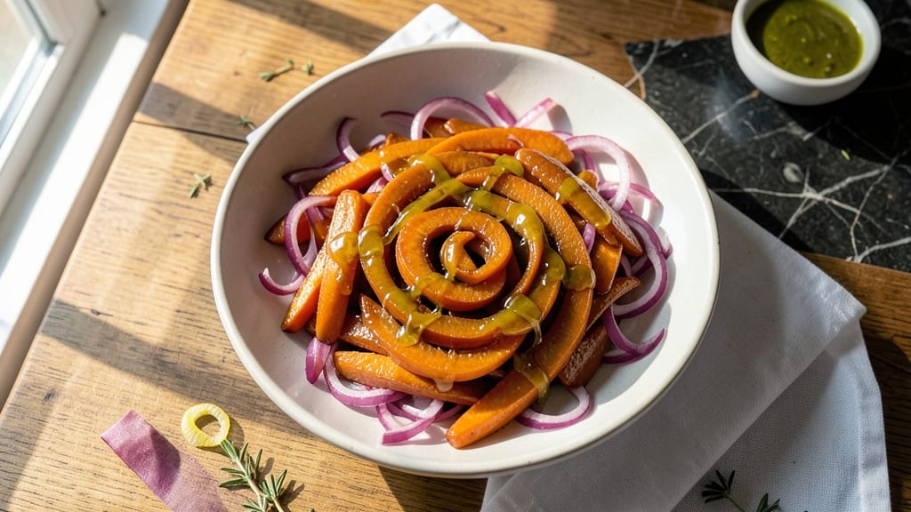Carrot Onion Salad Recipe: Sweet-Tangy Crunch With Zero Mayo