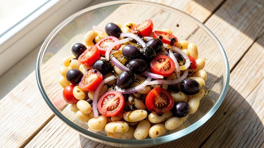 Cold Italian Bean Salad Recipe: Balsamic-Marinated Legume Medley