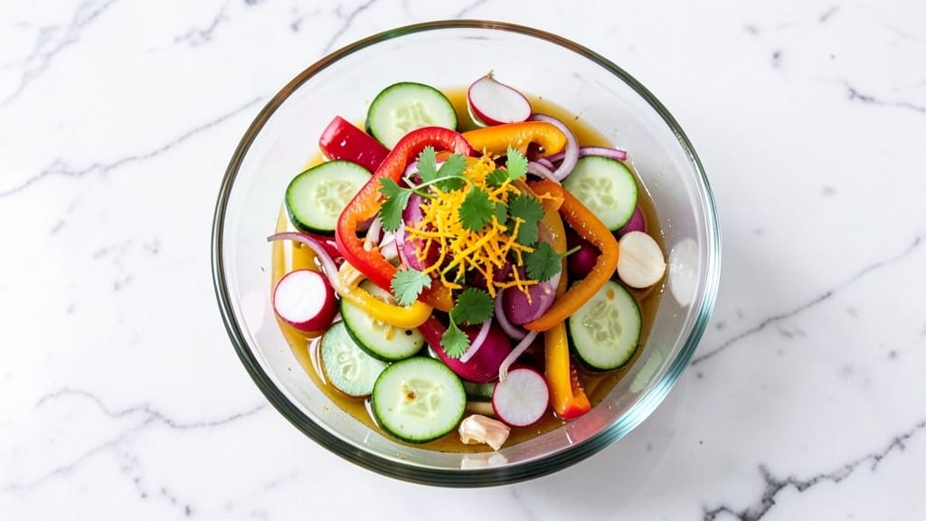 Cheesecake Factory Escabeche Vegetable Salad Recipe: Bright Pickled Crunch With Zero Mayo