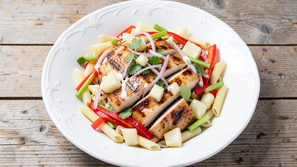 Chicken Pineapple Pasta Salad Recipe: Tropical Crunch Meets Zesty Citrus Zing