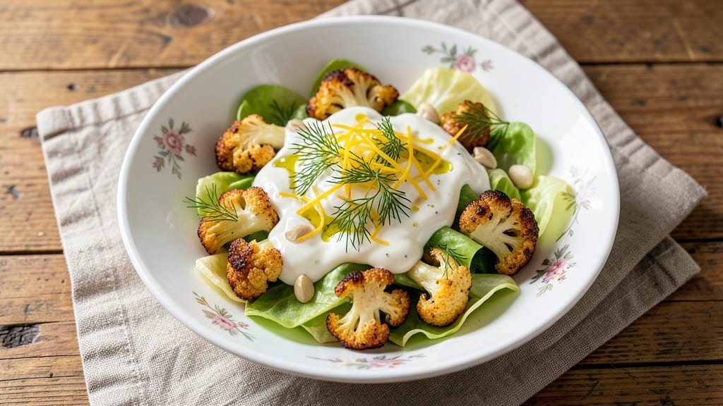 Cauliflower Lettuce Salad Recipe: Crunchy Crowns and Creamy Herb Dressing Fusion