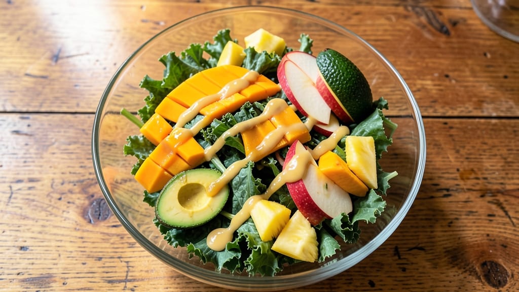 Tropical Smoothie Cafe Apple Kale Salad Recipe: Bright Citrus-Kissed Greens With Creamy Avocado Twist